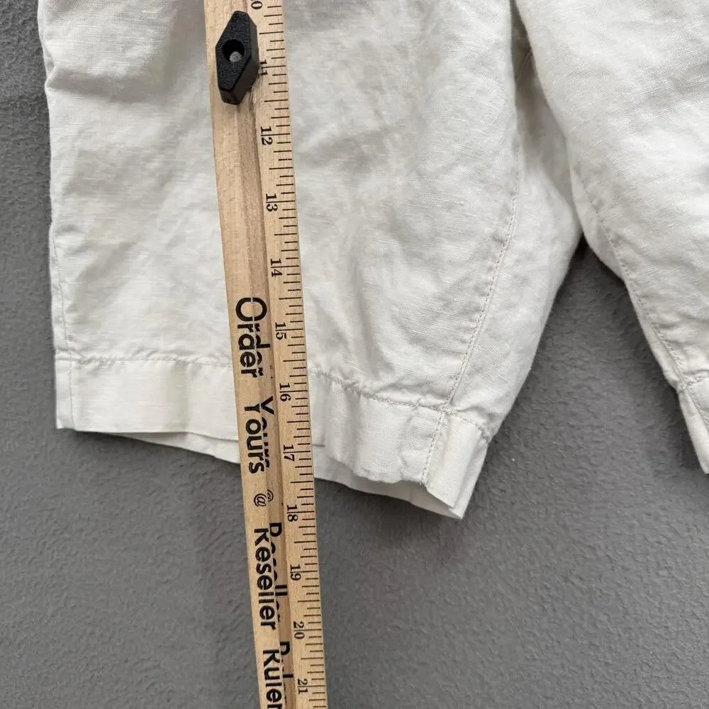 Faherty Shorts Mens 29 Beige Chino Drawstring‎ 9 Inseam Beach Casual Vacation.